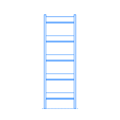 Furniture Bookcases Fantol Bookcase Narrow Laser Cut Svg File, Free Vectors File
